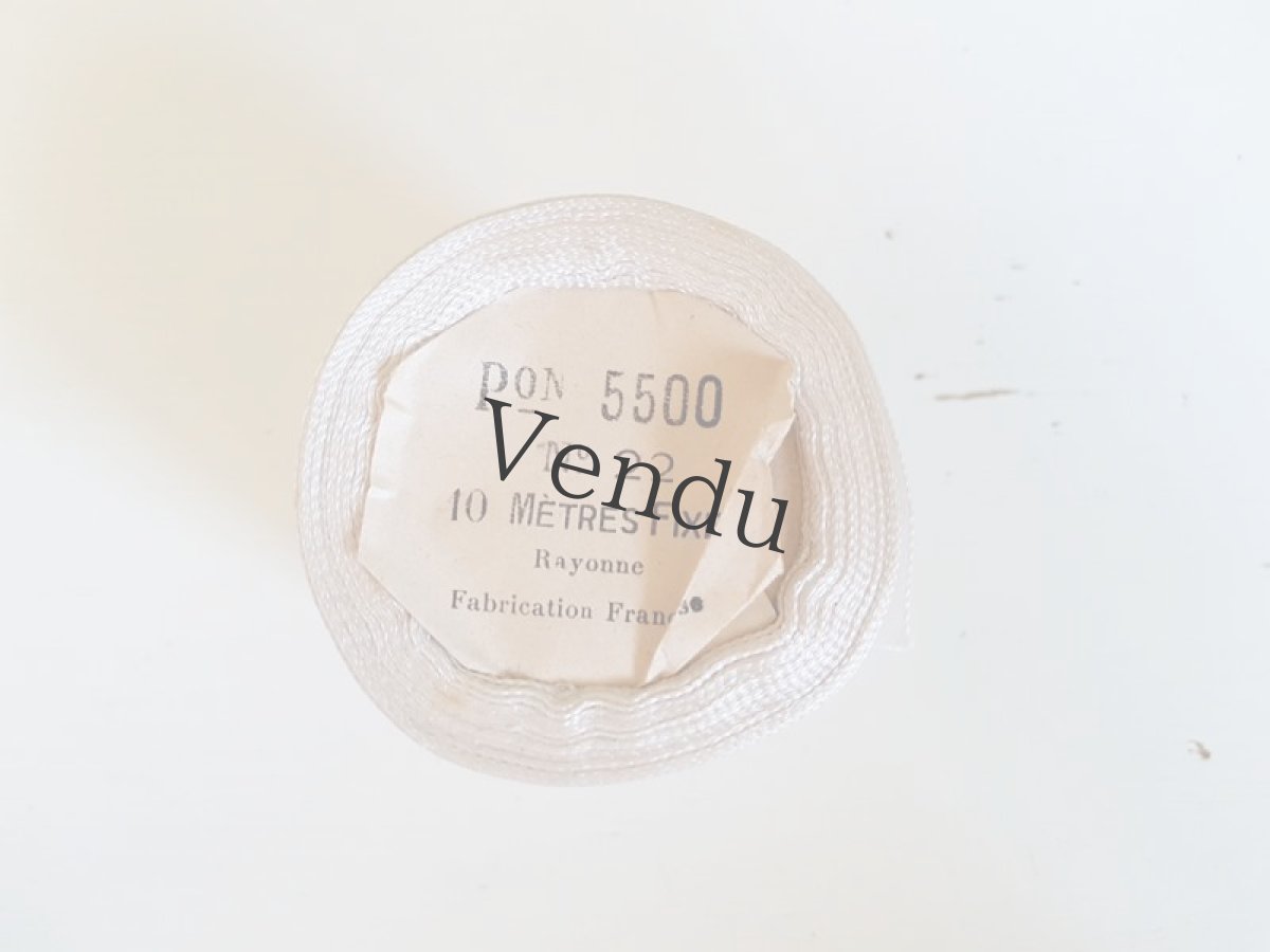 画像2: フランスアンティーク　リボン Blanc (2)