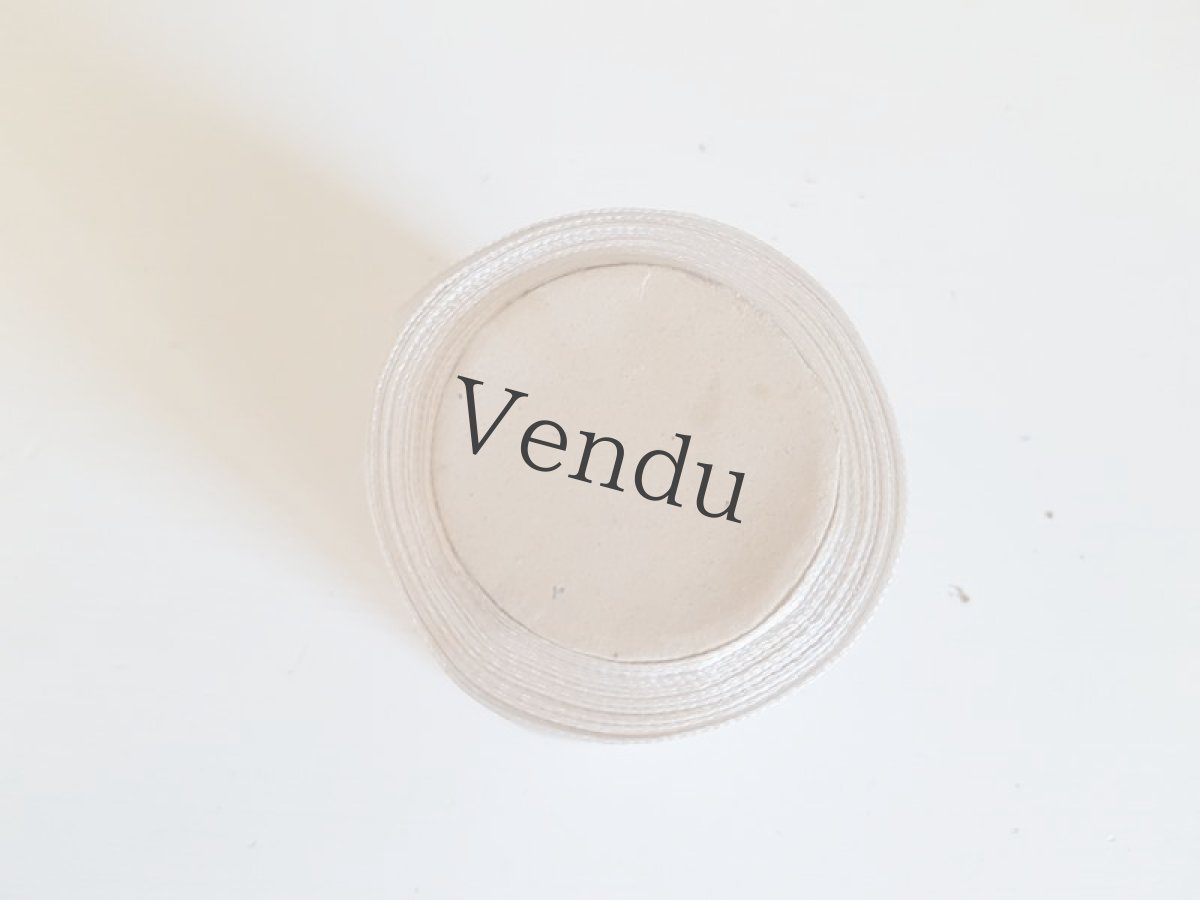 画像7: フランスアンティーク　リボン Blanc (7)