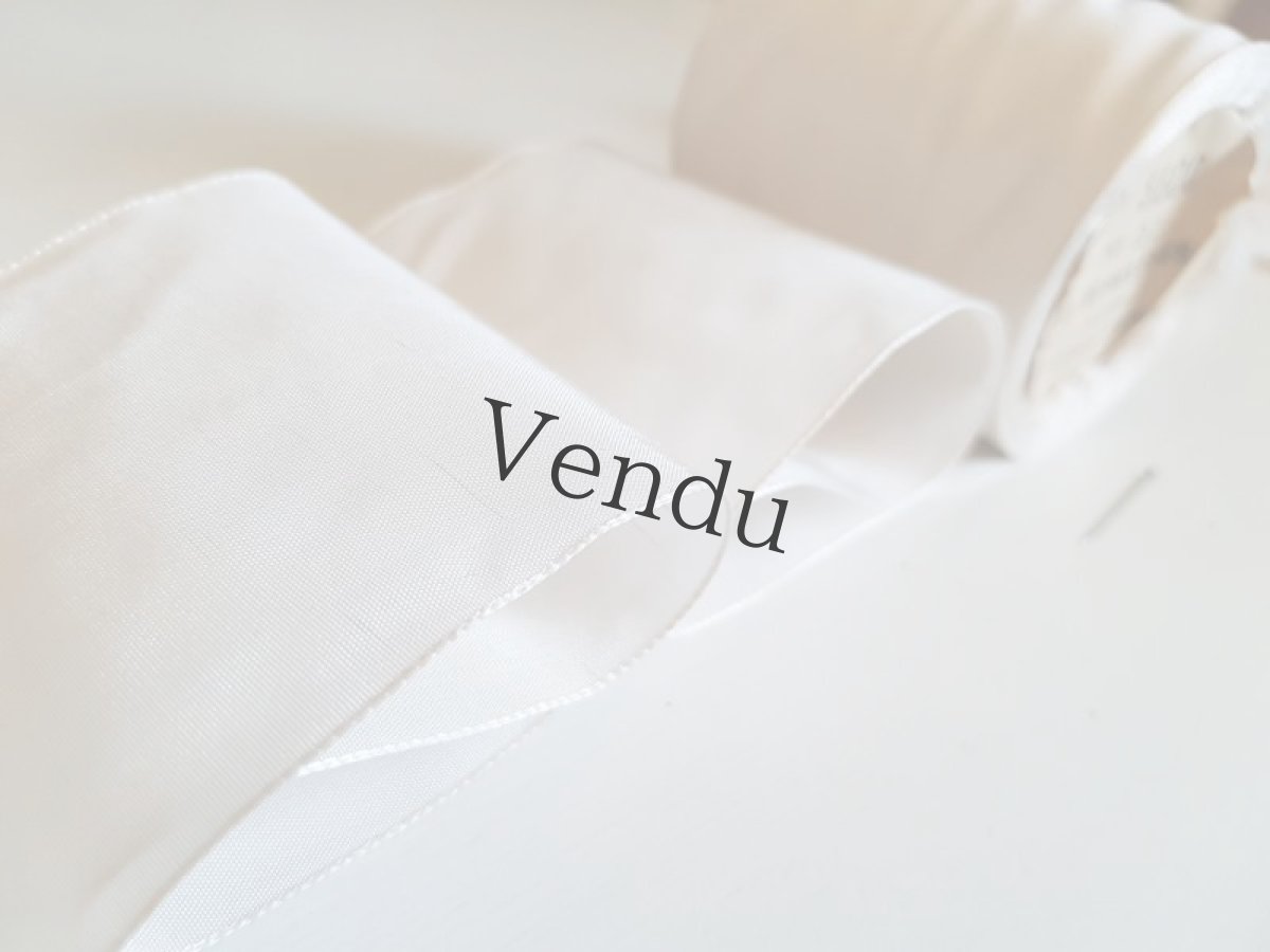 画像4: フランスアンティーク　リボン Blanc (4)