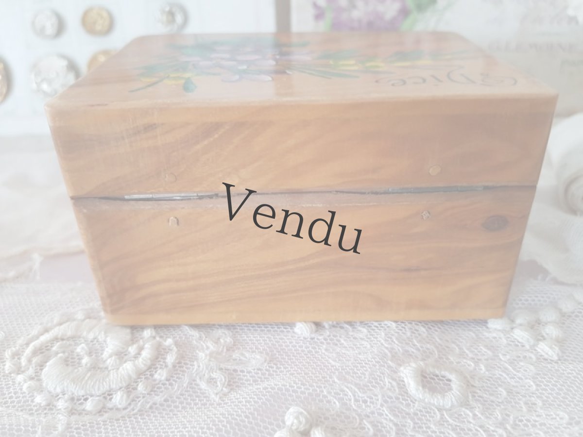 画像5: フランスアンティーク　すみれとミモザのモシュリンヌ (5)