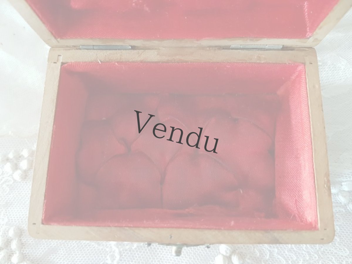 画像8: フランスアンティーク　すみれとミモザのモシュリンヌ (8)