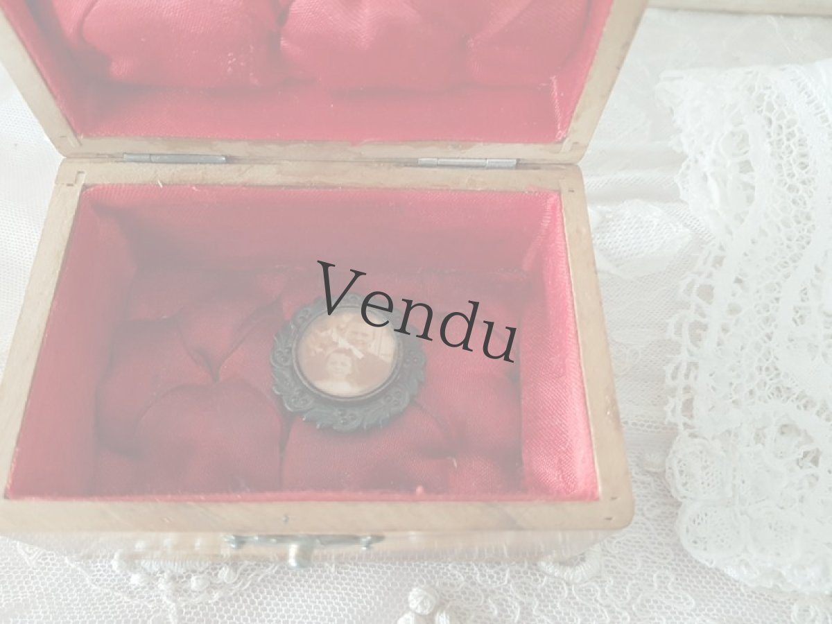 画像9: フランスアンティーク　すみれとミモザのモシュリンヌ (9)