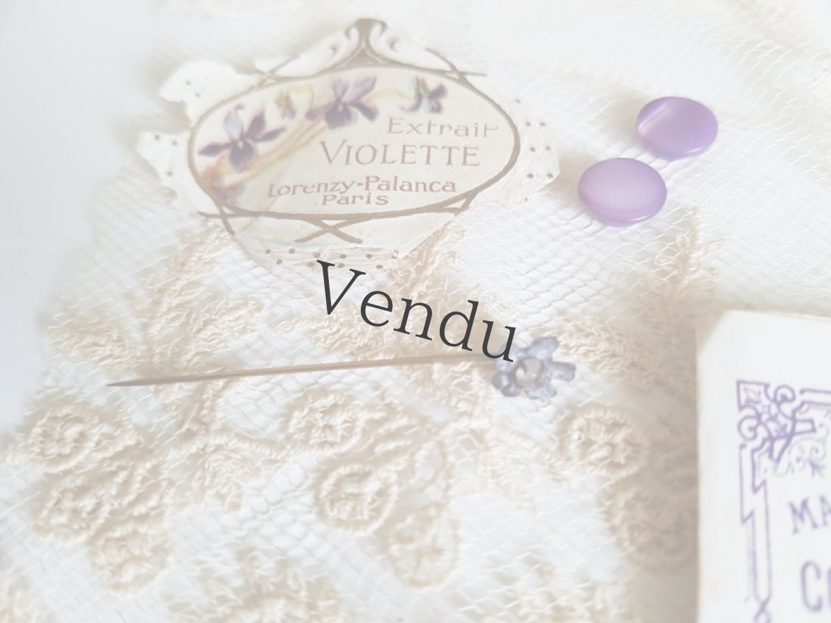画像5: フランスアンティーク　ちいさなメルスリーセット《Violette》 (5)