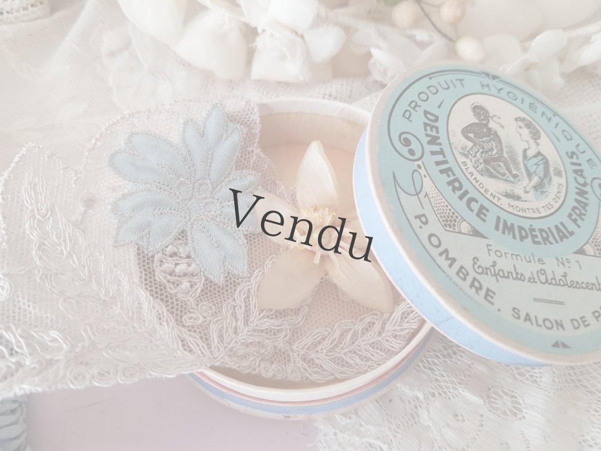画像7: フランスアンティーク　丸い紙製ボックス DENTIFRICE IMPÉRIAL FRANÇAIS (7)