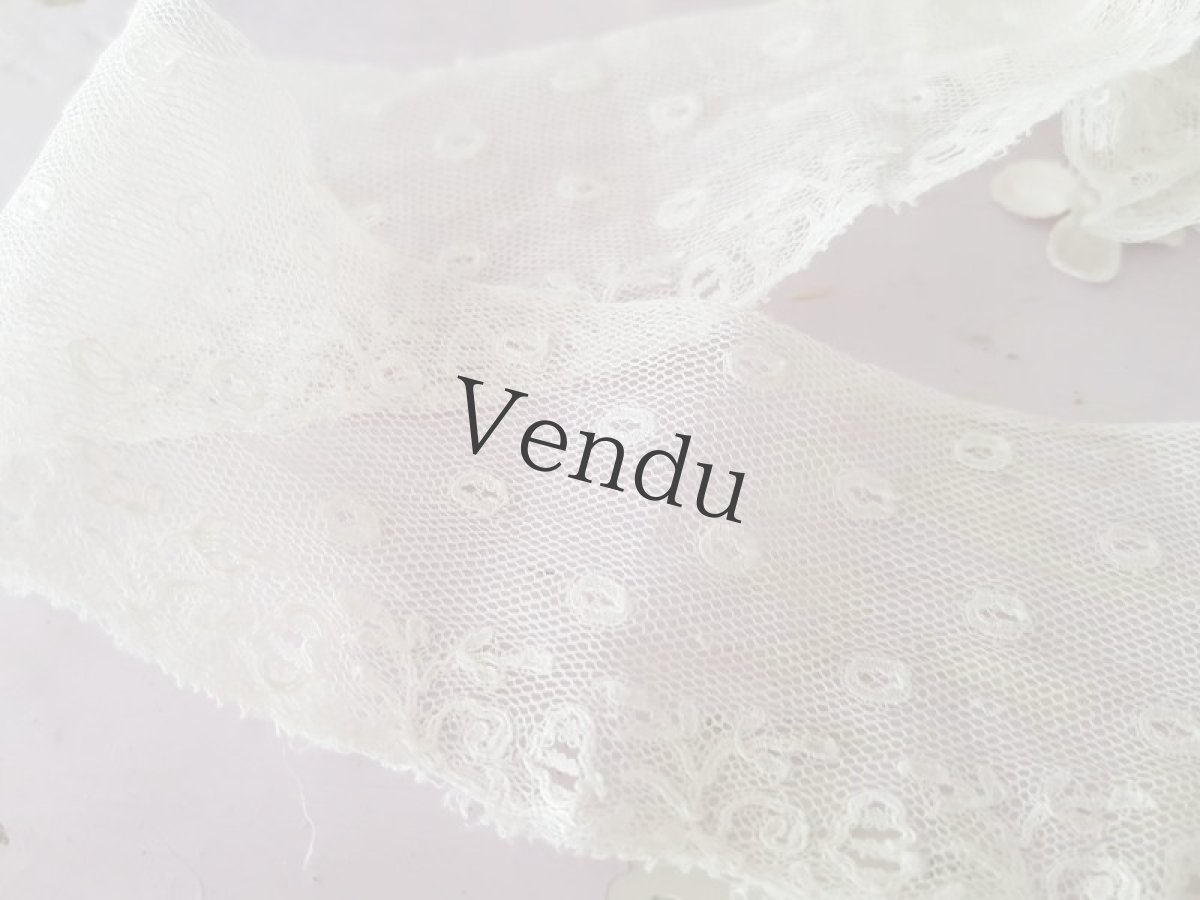 画像4: フランスアンティーク　マリーヌレース 127cm (4)