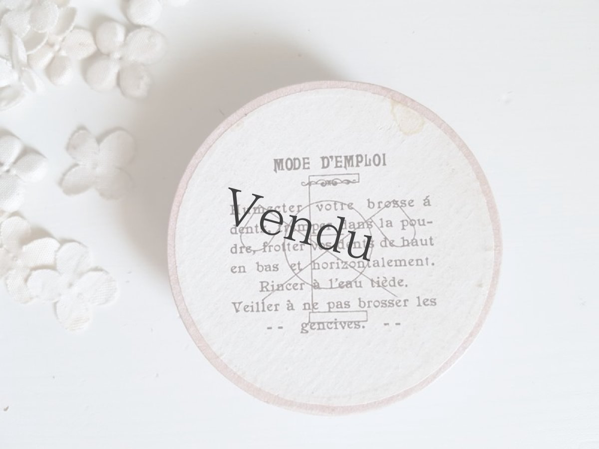 画像6: フランスアンティーク　丸い紙製ボックス DENTIFRICE IMPÉRIAL FRANÇAIS (6)