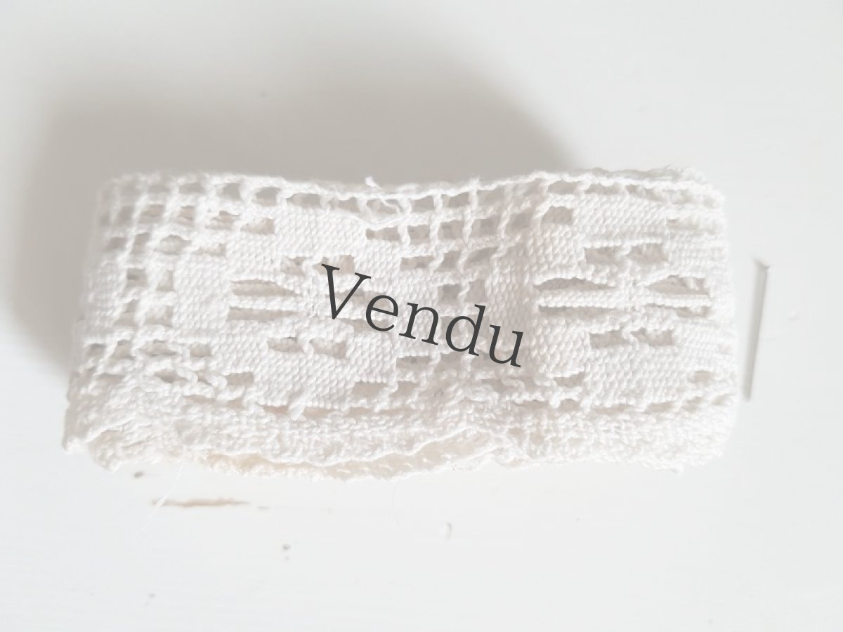 画像5: フランスアンティーク　フィレレース　スカラップ 168cm (5)