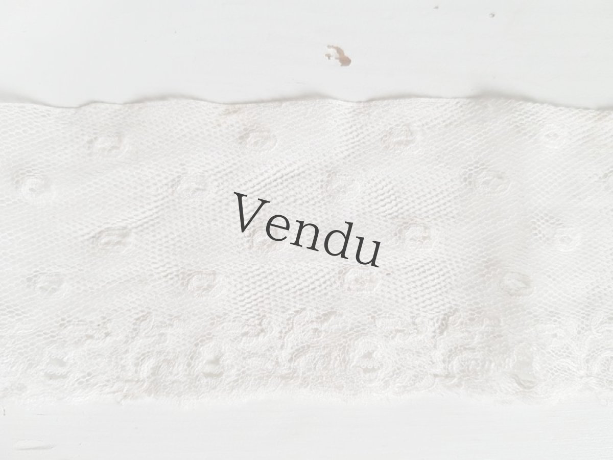 画像3: フランスアンティーク　マリーヌレース 127cm (3)