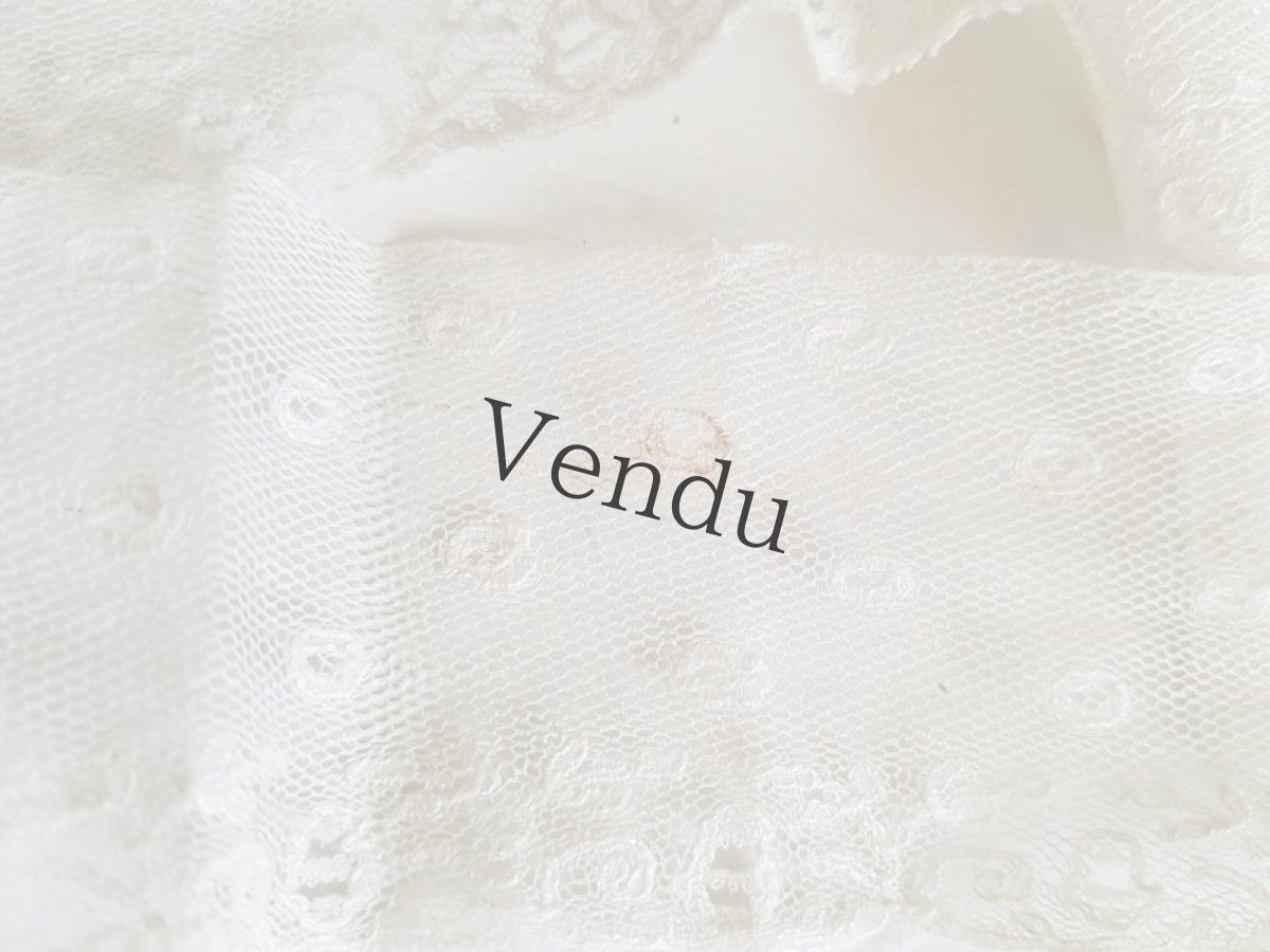 画像6: フランスアンティーク　マリーヌレース 127cm (6)