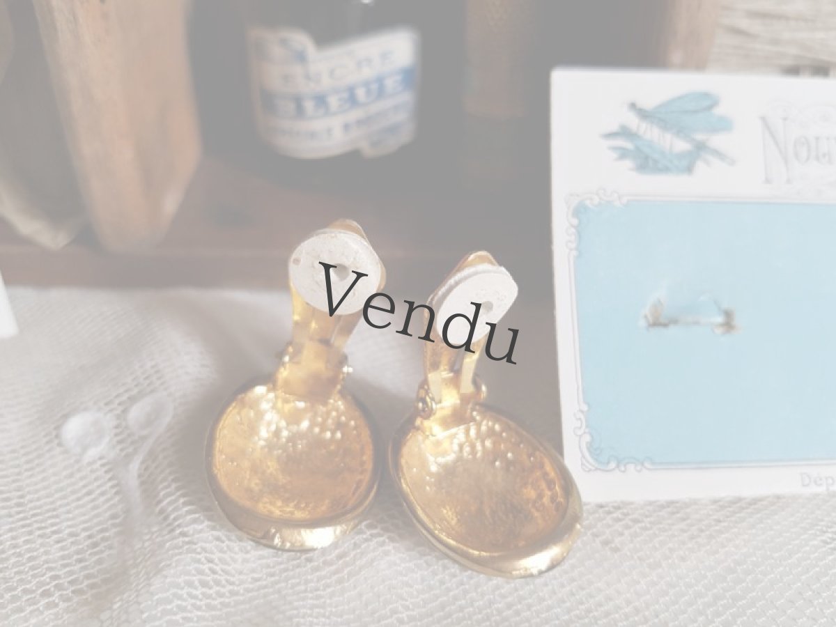 画像5: フランスヴィンテージ　イヤリング Rayures (5)