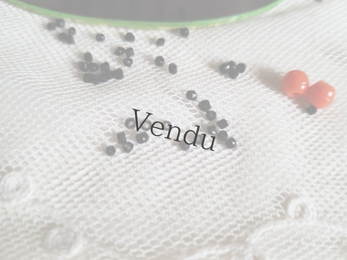 画像4: フランスアンティーク　たっぷりビーズ入りファーマシーボックス (4)