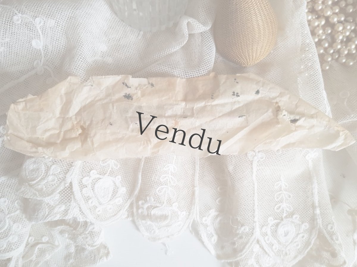 画像7: フランスアンティーク　20世紀初頭 布花コサージュ　ラベル付き (7)