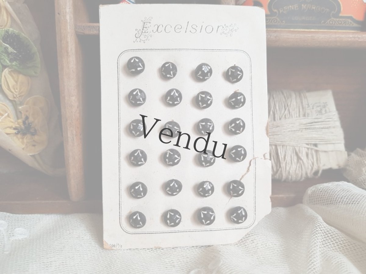 画像2: フランスアンティーク　エクセルシオールなボタンシート 8mm (2)