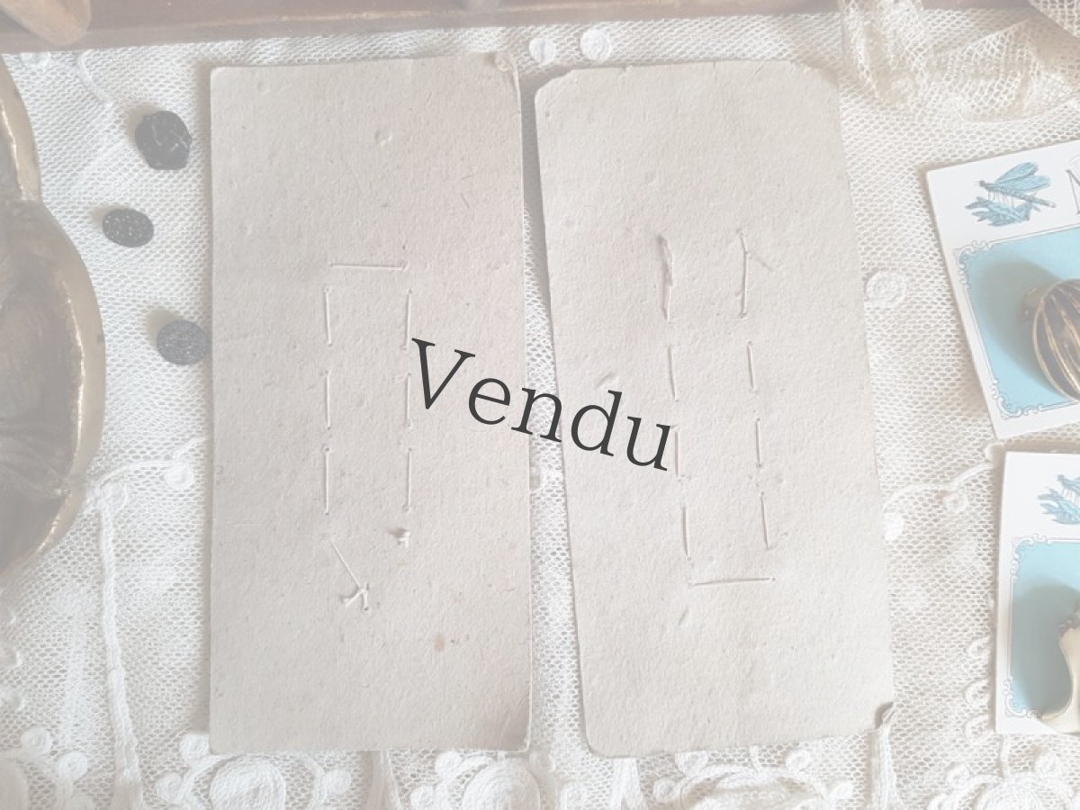 画像6: フランスアンティーク　ボタンシートセット Blanc et Noir 15mm (6)