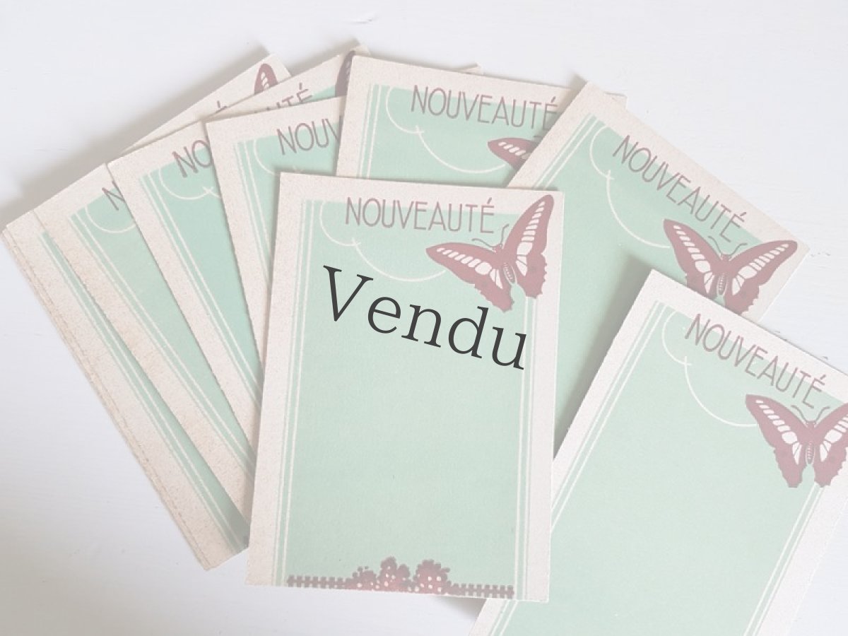 画像1: フランスアンティーク　未使用ボタンシート NOUVEAUTÉ (1)