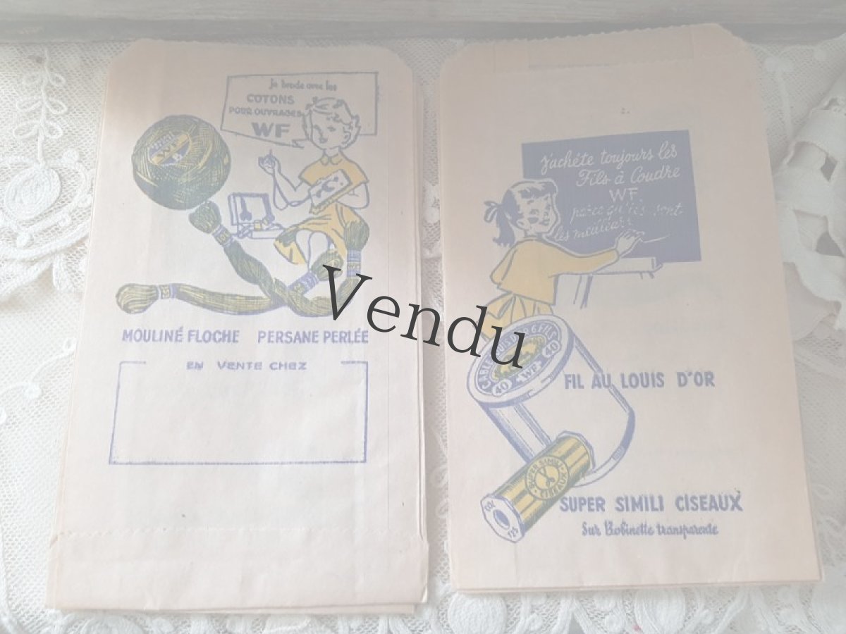 画像3: フランスヴィンテージ　AU LOUIS D'ORのメルスリー紙袋 (3)