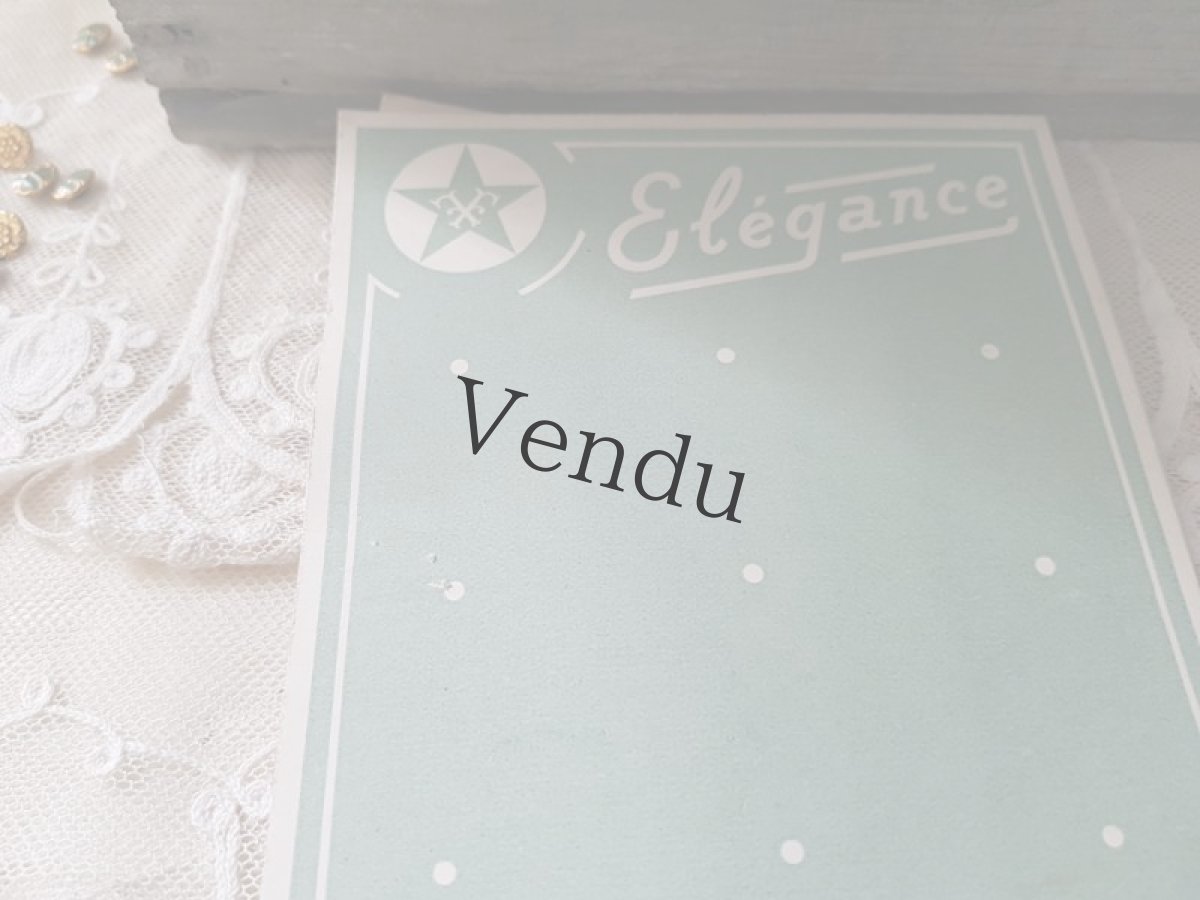 画像2: フランスヴィンテージ　未使用ボタンシート Elégance (2)