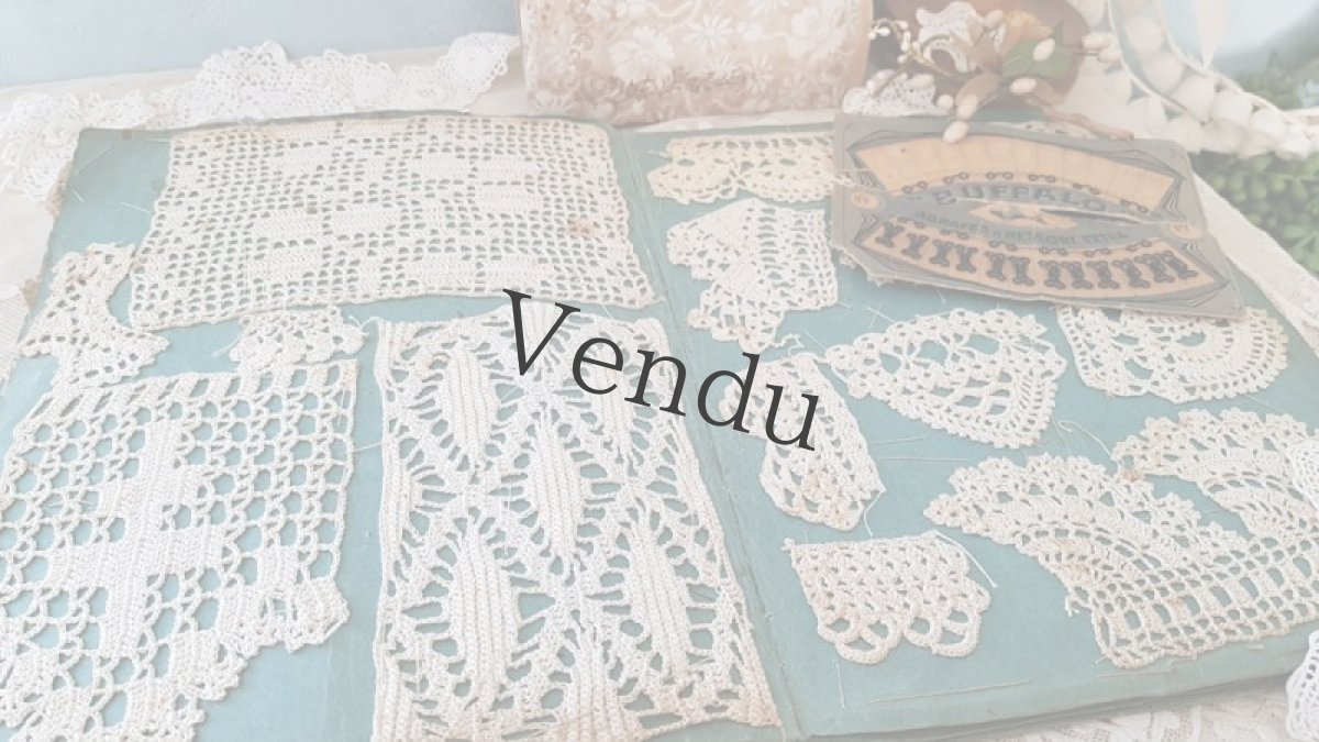 画像11: フランスアンティーク　1900年代 クロッシェレース見本帳 (11)