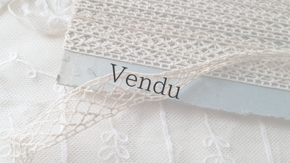 画像3: フランスアンティーク　台紙とラベルつきレースブレード (3)