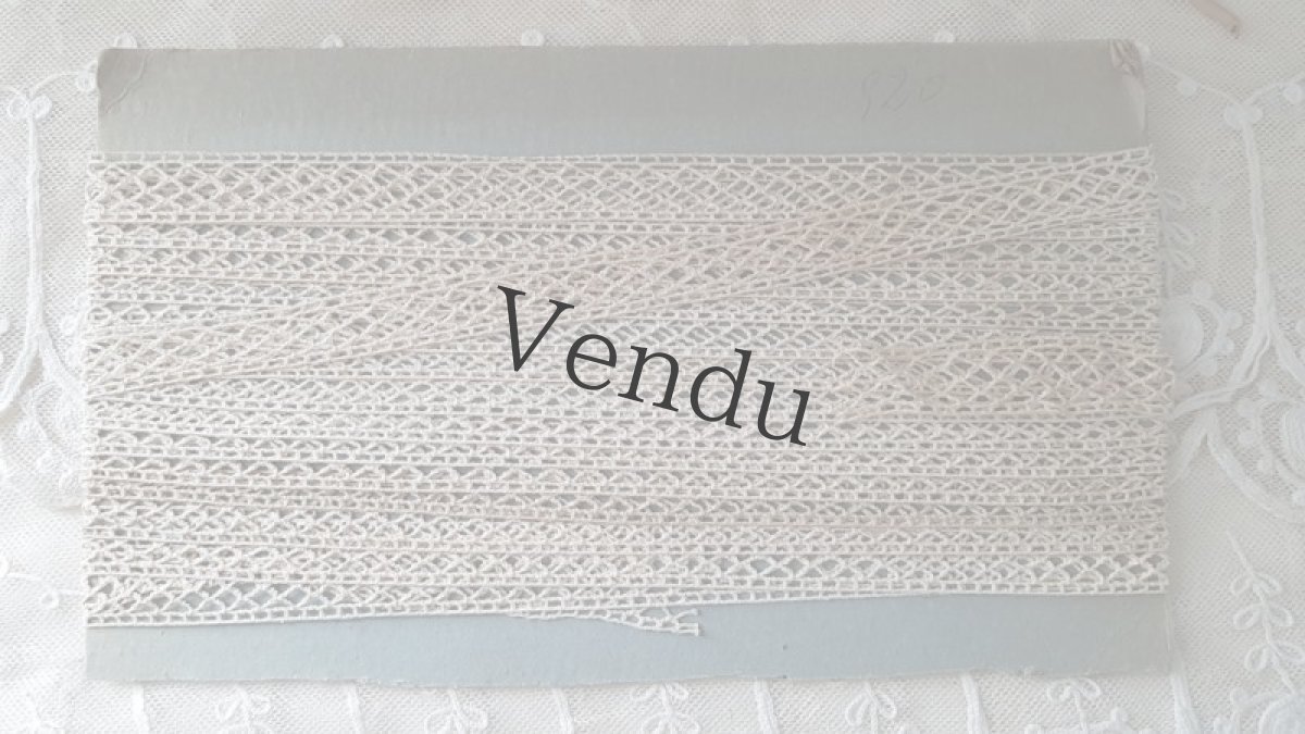 画像4: フランスアンティーク　台紙とラベルつきレースブレード (4)