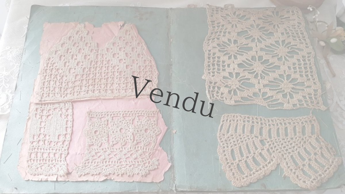 画像4: フランスアンティーク　1900年代 クロッシェレース見本帳 (4)