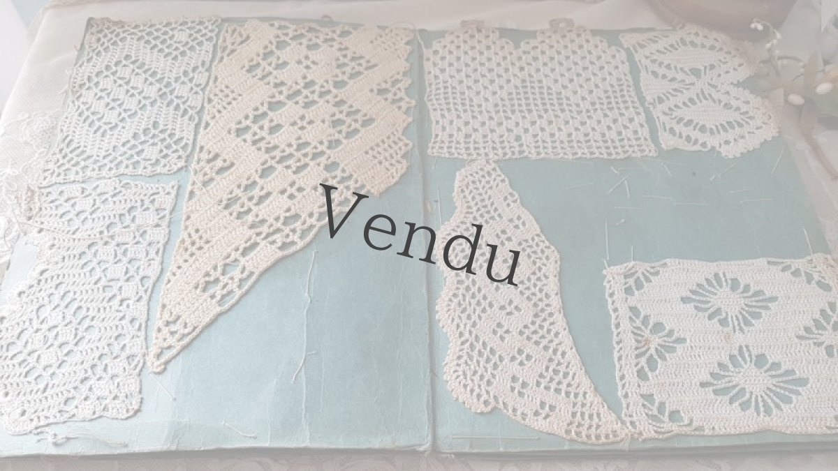 画像5: フランスアンティーク　1900年代 クロッシェレース見本帳 (5)