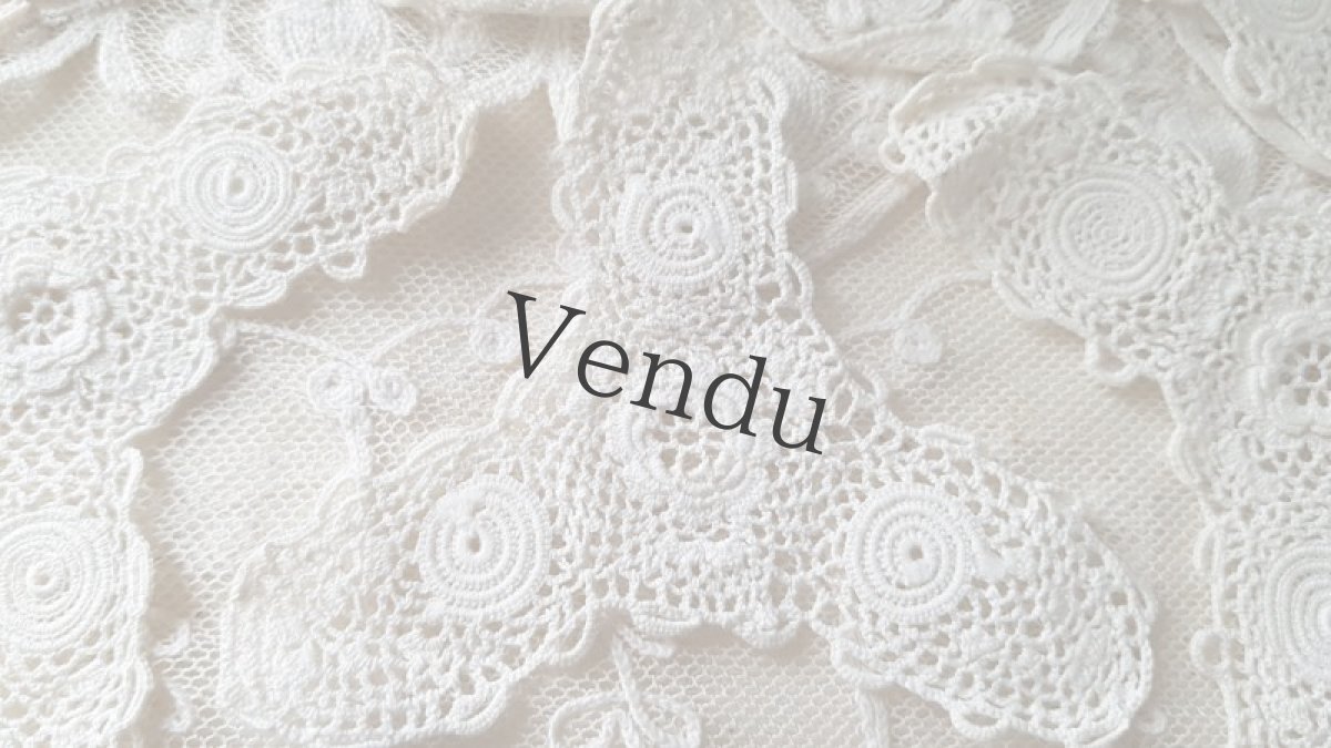 画像4: フランスヴィンテージ　アイリッシュクロッシェレースモチーフA (4)