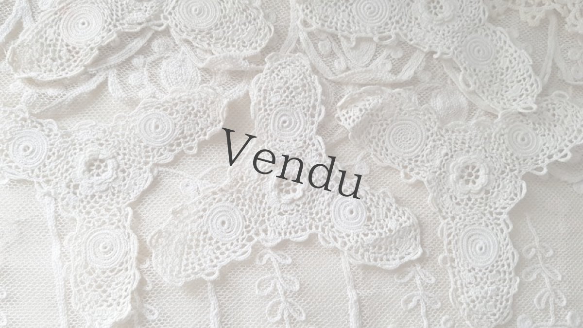 画像2: フランスヴィンテージ　アイリッシュクロッシェレースモチーフA (2)