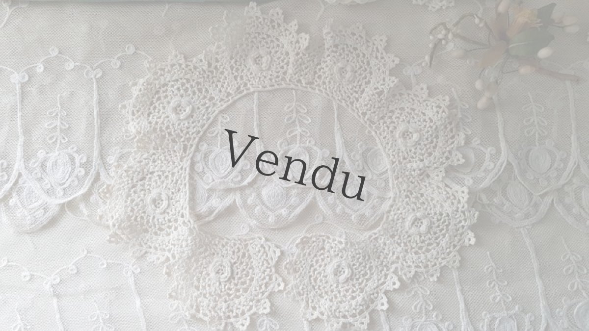 画像4: フランスヴィンテージ　アイリッシュクロッシェレースのつけ襟 (4)