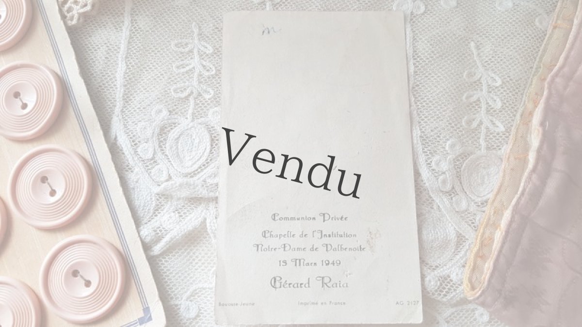 画像11: フランスヴィンテージ　メルスリーセット《Rose et Bleu marine》 (11)