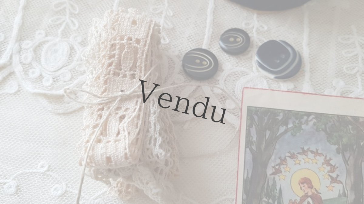 画像8: フランスヴィンテージ　メルスリーセット《Rose et Bleu marine》 (8)