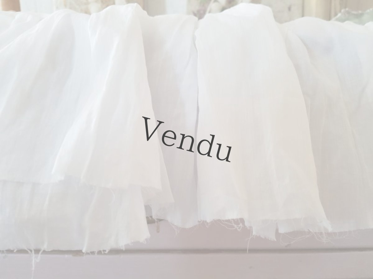 画像8: フランスアンティーク　べべのローブとボネのセット (8)