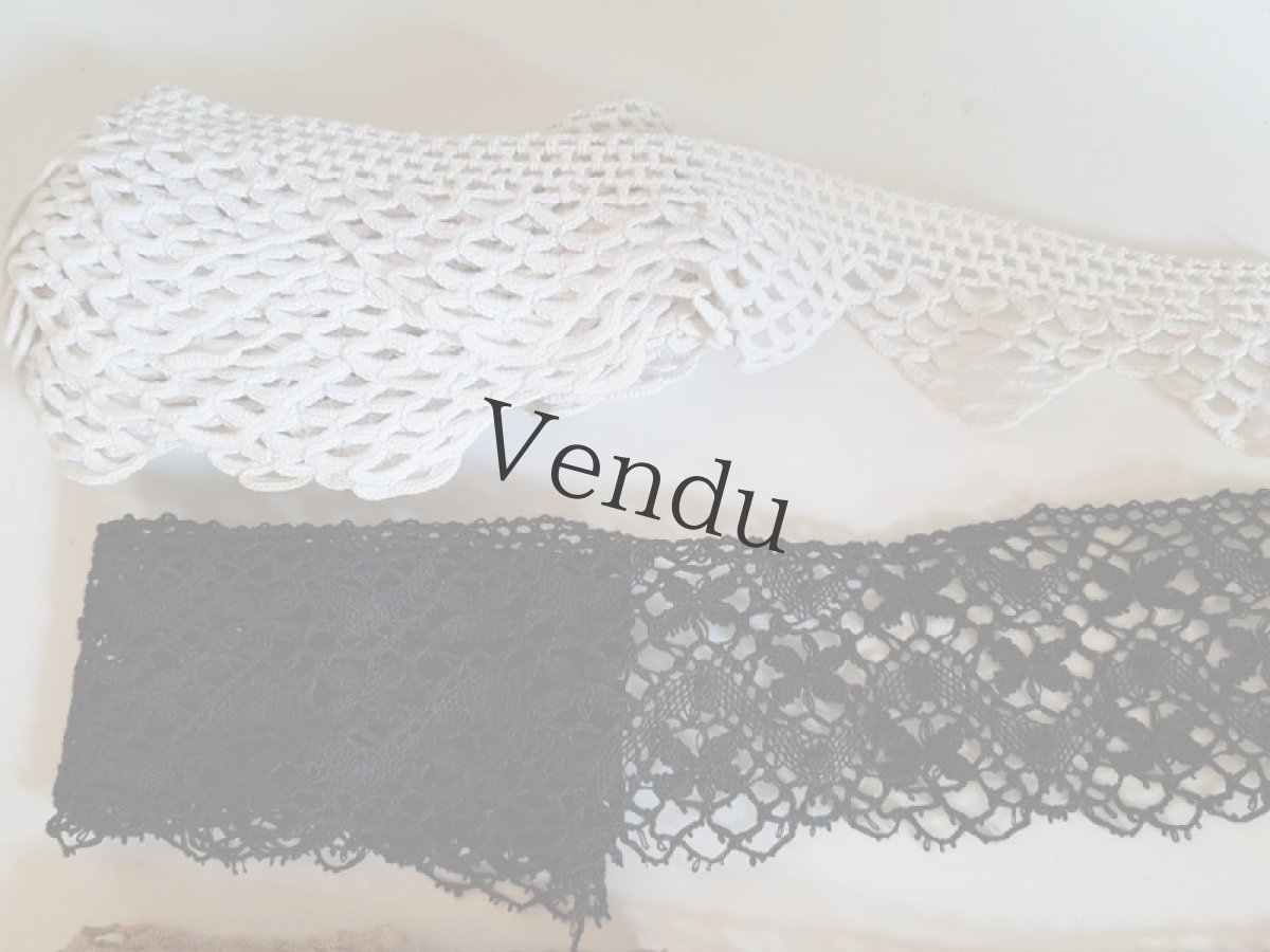 画像5: フランスアンティーク　レースセット10種 7m以上〜 (5)