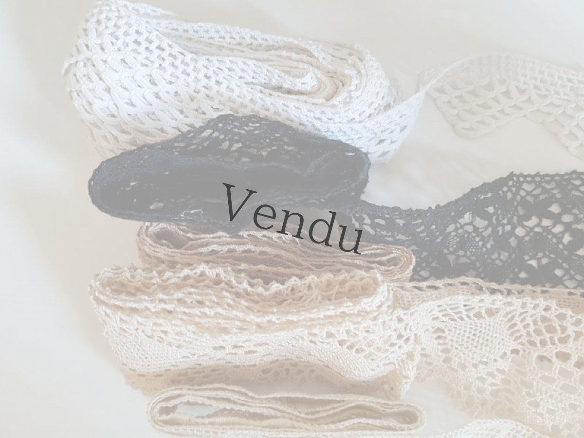 画像4: フランスアンティーク　レースセット10種 7m以上〜 (4)