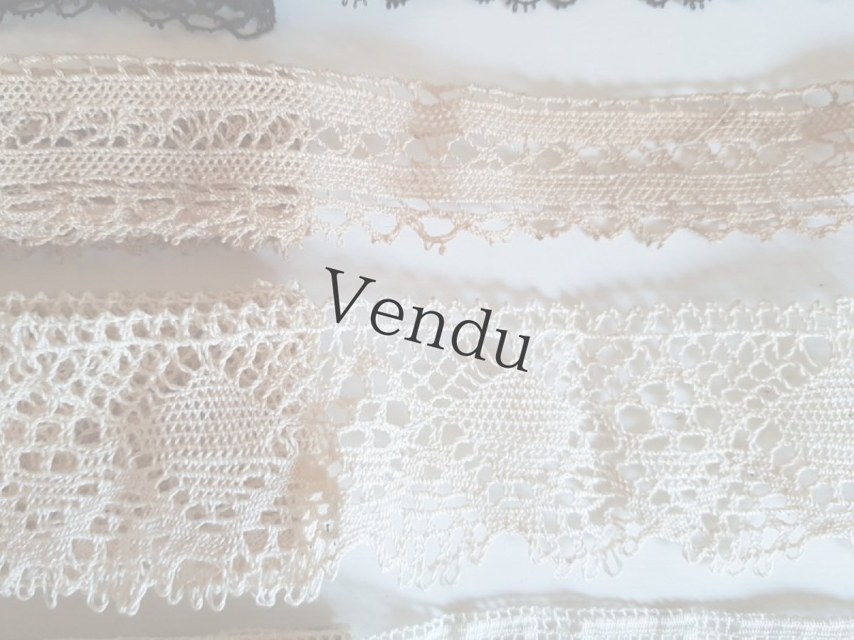 画像6: フランスアンティーク　レースセット10種 7m以上〜 (6)
