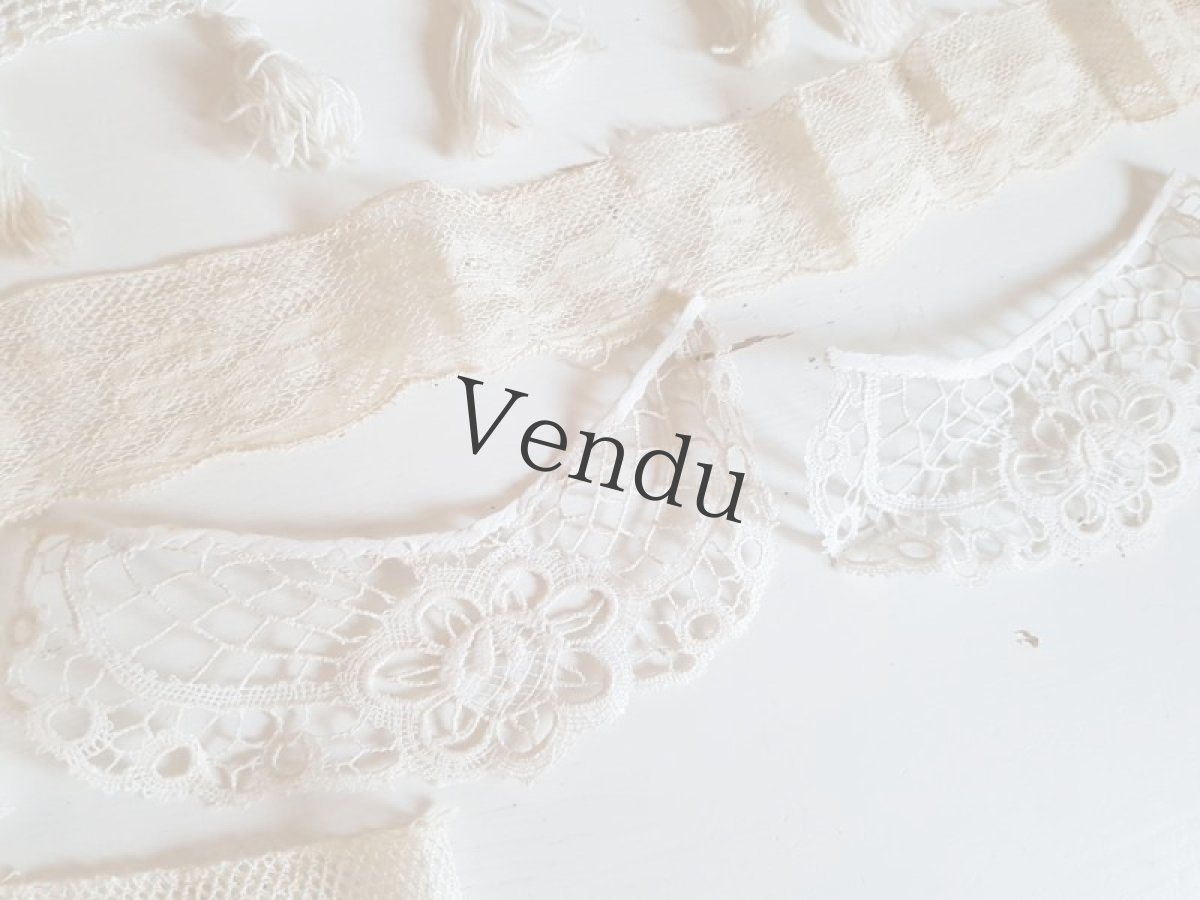 画像13: フランスアンティーク　レースセット10種 7m以上〜 (13)