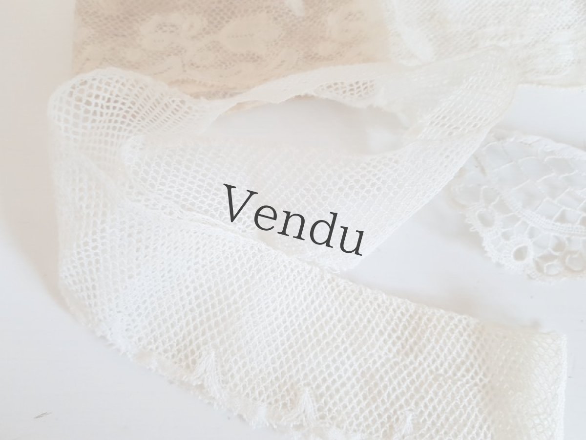 画像14: フランスアンティーク　レースセット10種 7m以上〜 (14)