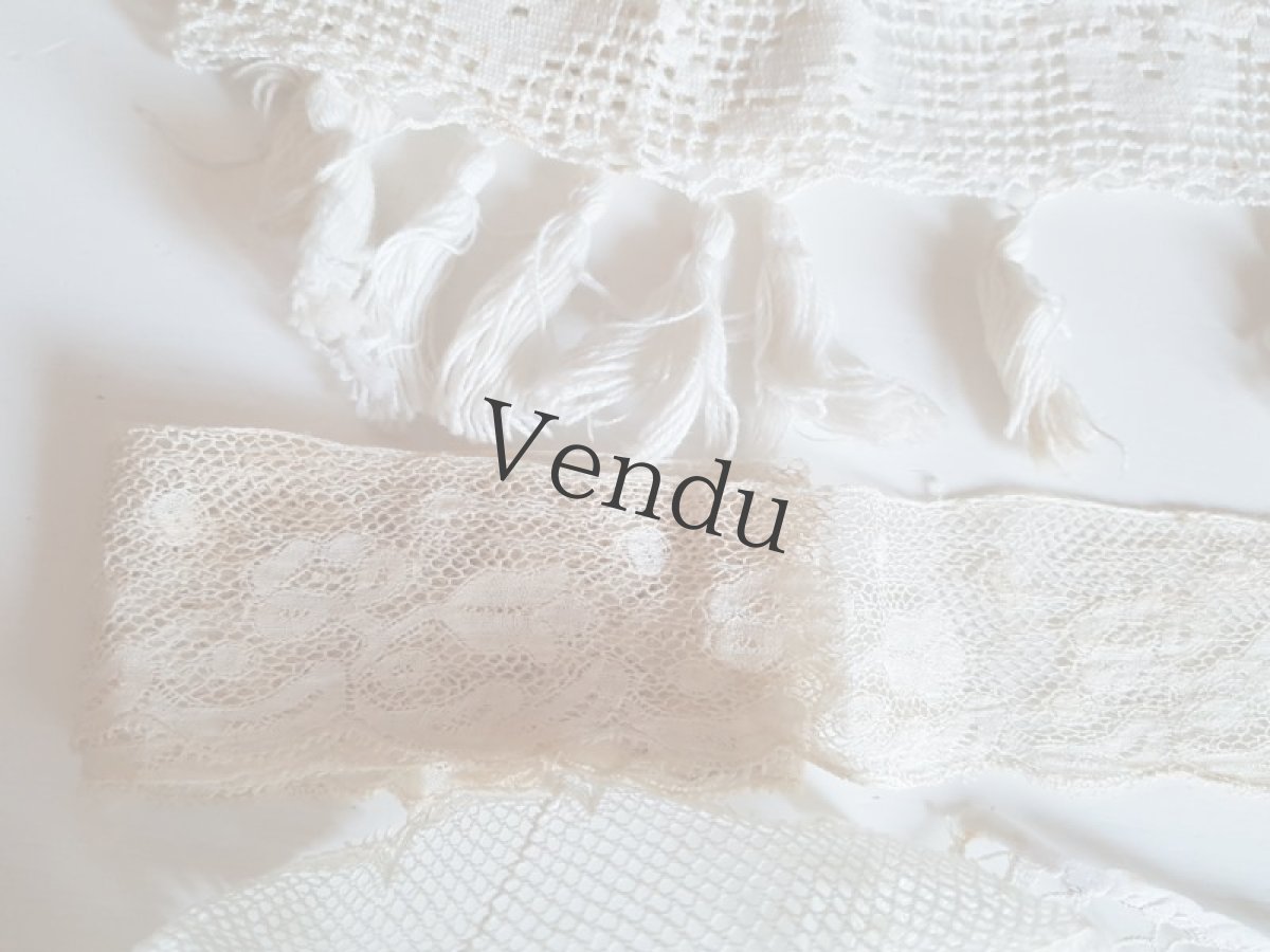 画像10: フランスアンティーク　レースセット10種 7m以上〜 (10)