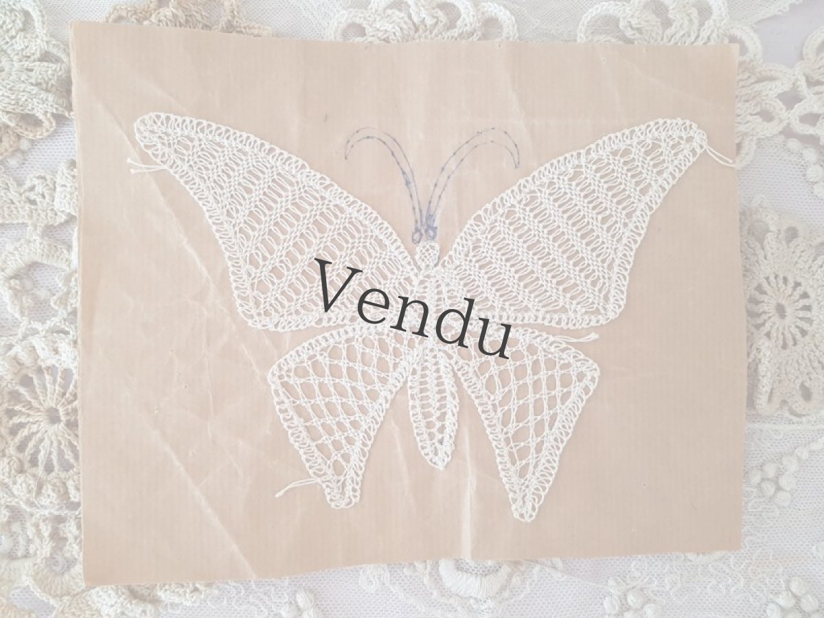 画像6: フランスヴィンテージ　クロッシェレースモチーフセット (6)