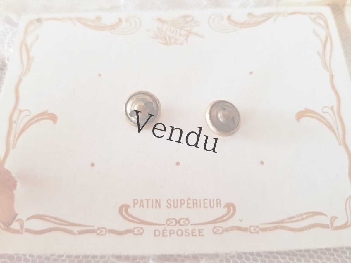 画像4: フランスアンティーク　ドール用ストラス入りボタン 8mm (4)