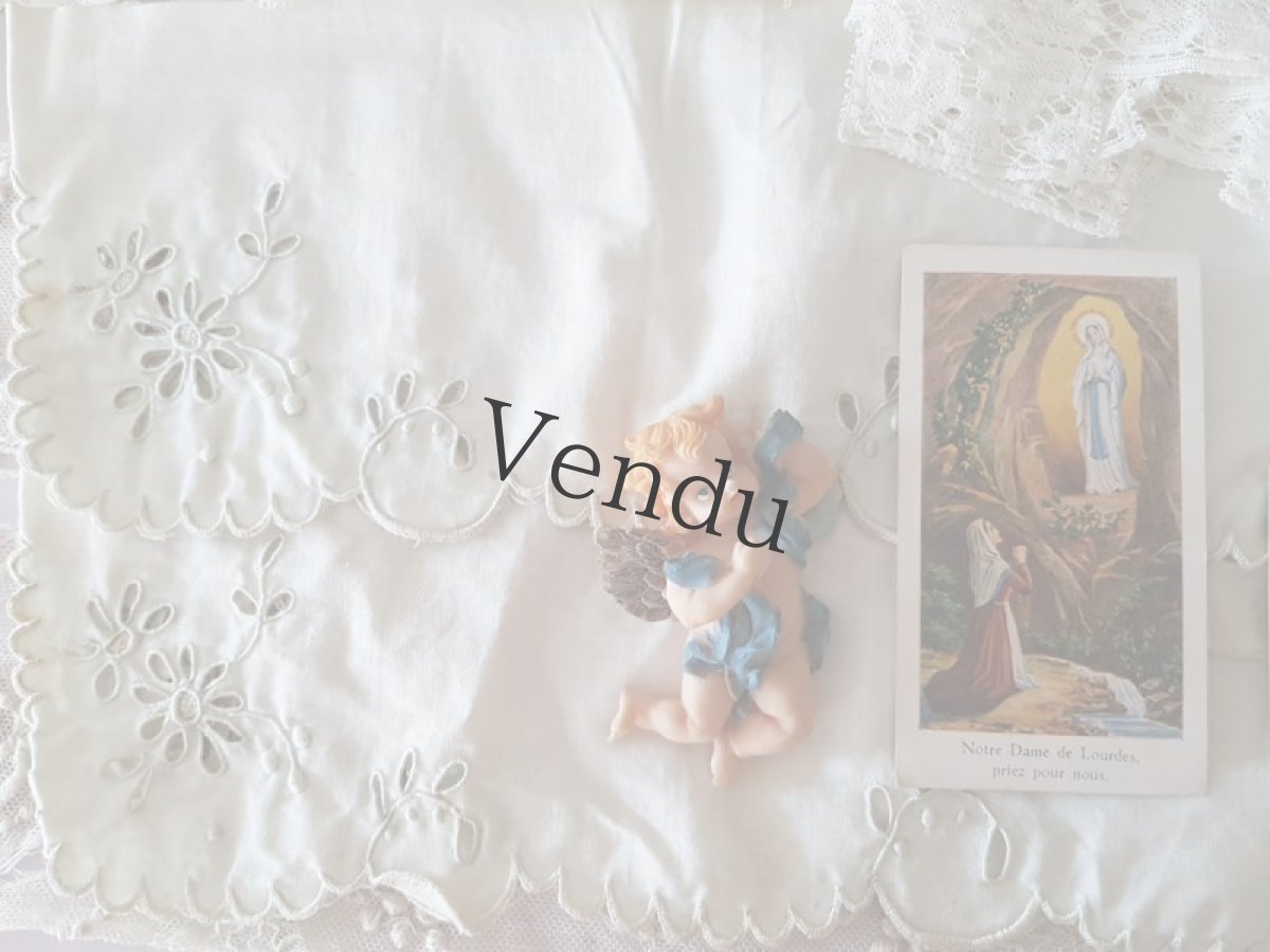 画像2: フランスアンティーク　メルスリーセット《Blanc》B (2)