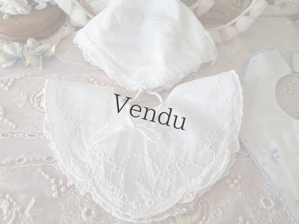 画像2: フランスヴィンテージ　バボワール２種とボネのセット (2)