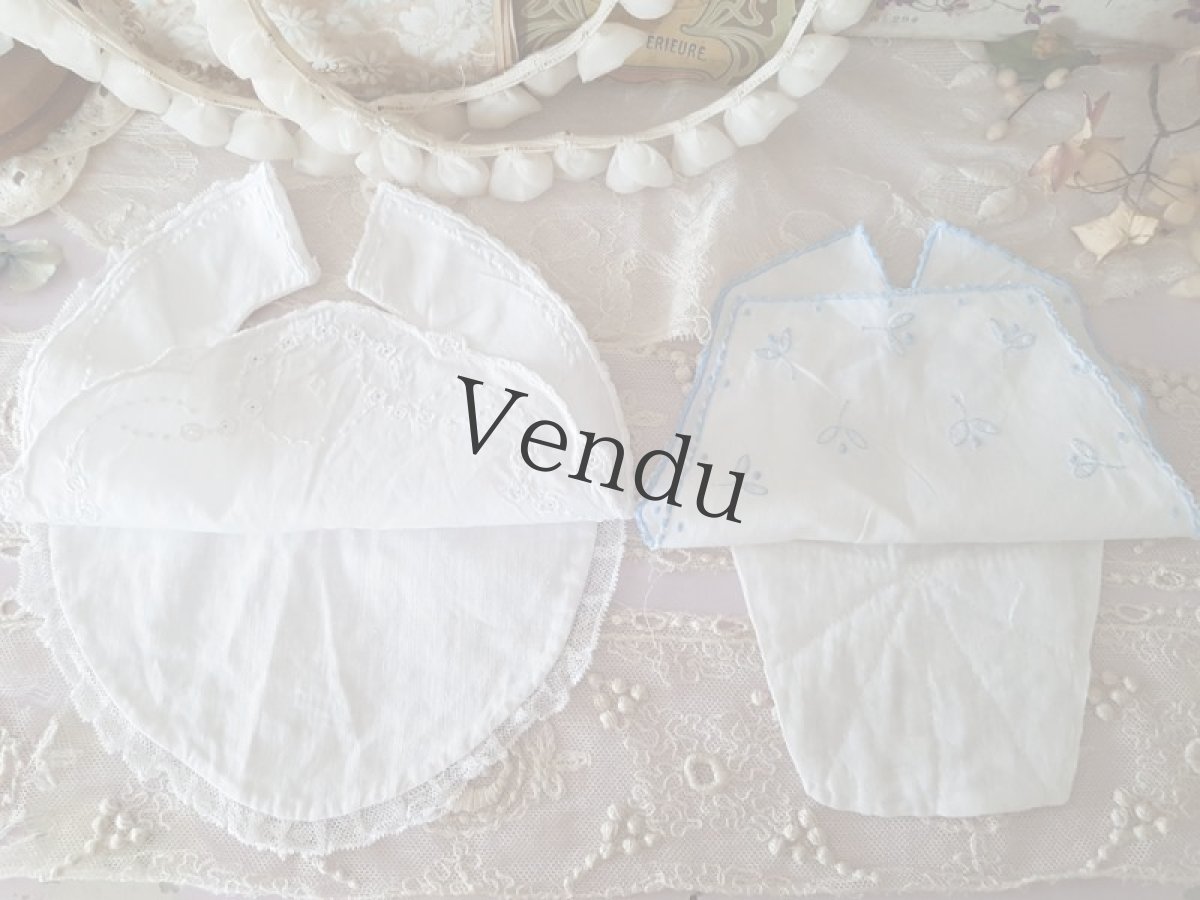 画像10: フランスヴィンテージ　バボワール２種とボネのセット (10)