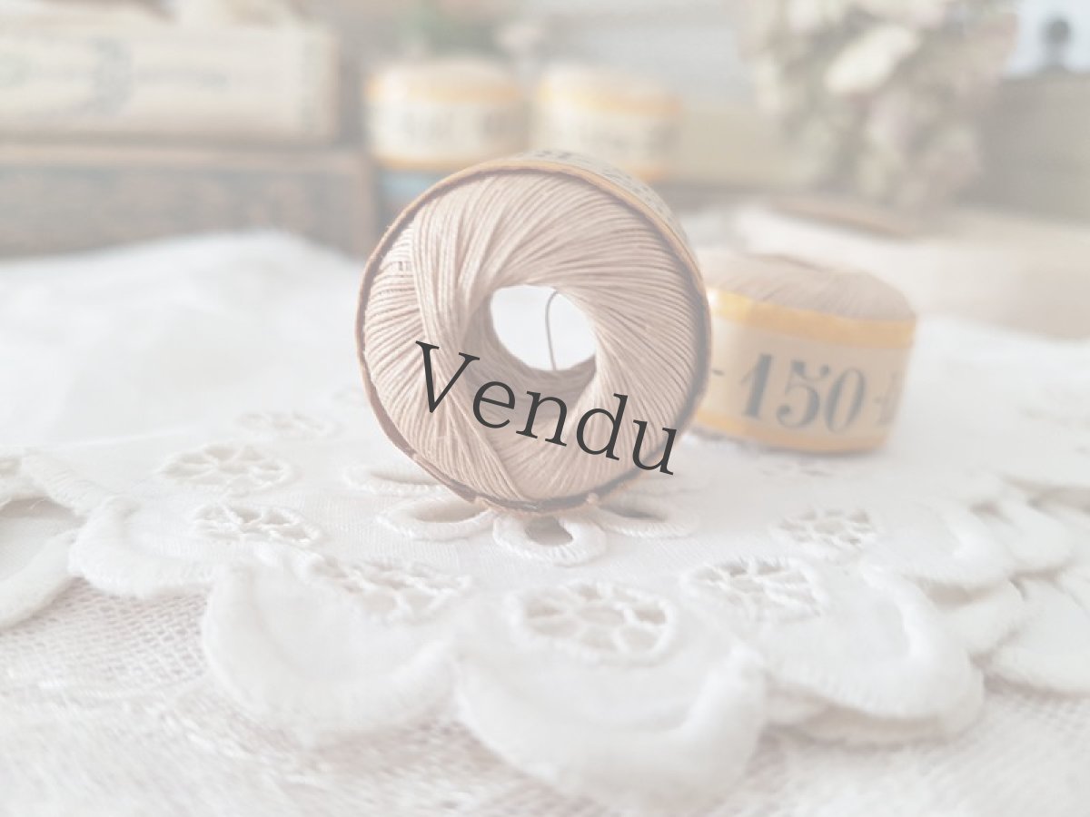 画像4: フランスアンティーク　ROGEZ A LILLE 小さな糸玉 リネン 120 (4)