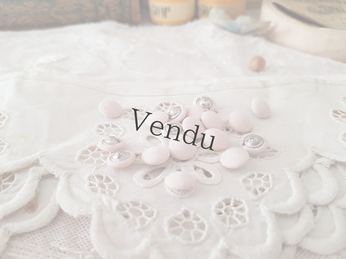 画像3: フランスヴィンテージ　くるみボタン 9mm ２個セット (3)