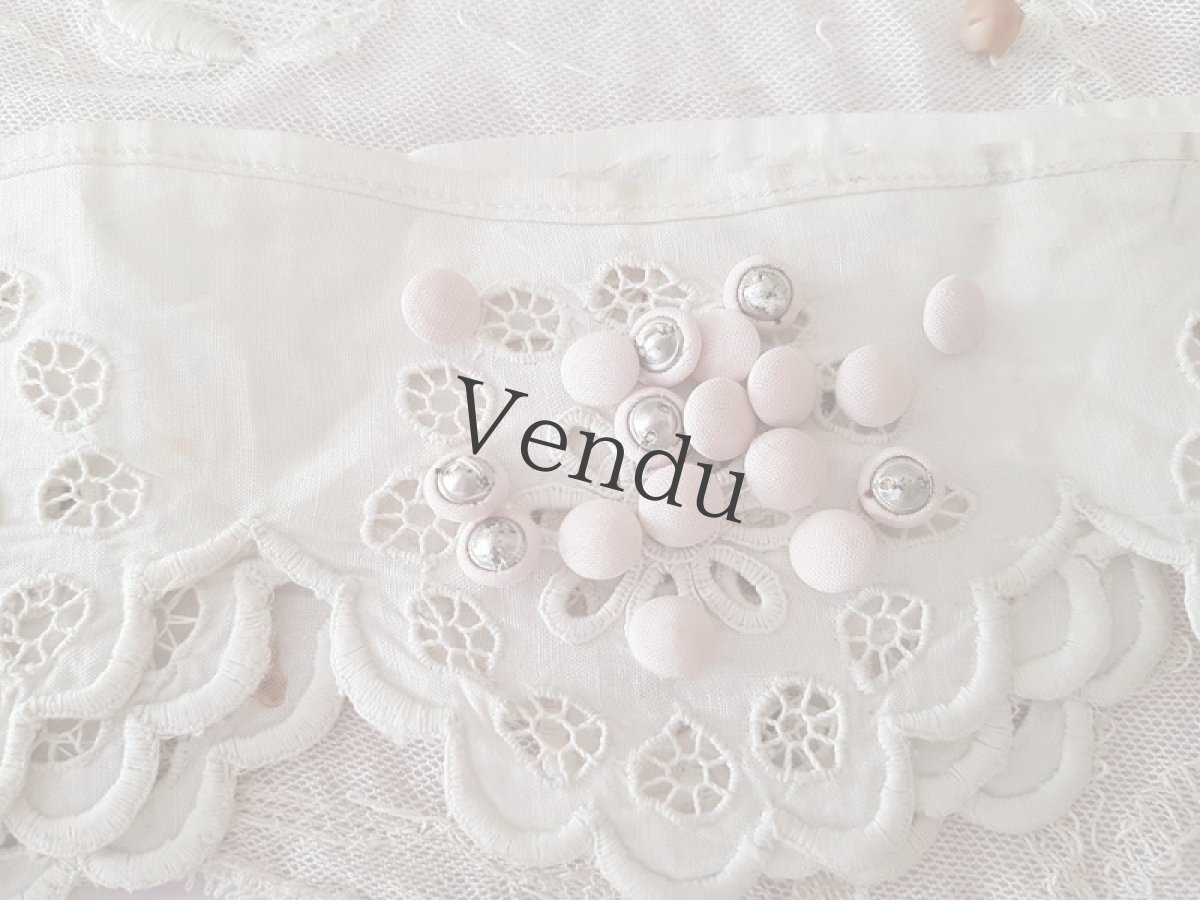 画像2: フランスヴィンテージ　くるみボタン 9mm ２個セット (2)