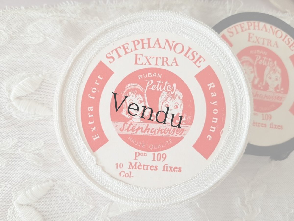 画像2: フランスヴィンテージ　STEPHANOISE リボン 2色セット (2)