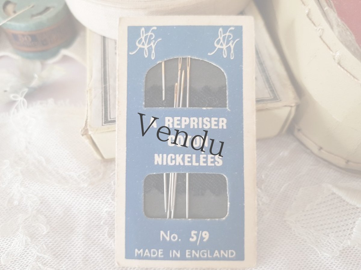 画像2: イギリスヴィンテージ　青いパッケージの縫い針 (2)