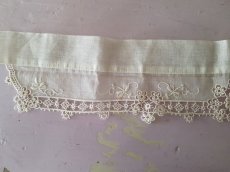 画像4: フランスアンティーク　白糸刺繍の小さなつけ襟 (4)