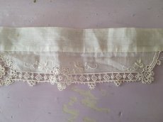 画像6: フランスアンティーク　白糸刺繍の小さなつけ襟 (6)